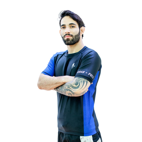 NEW IBJJF RANKING Rashguards, Blue Grab+Pull